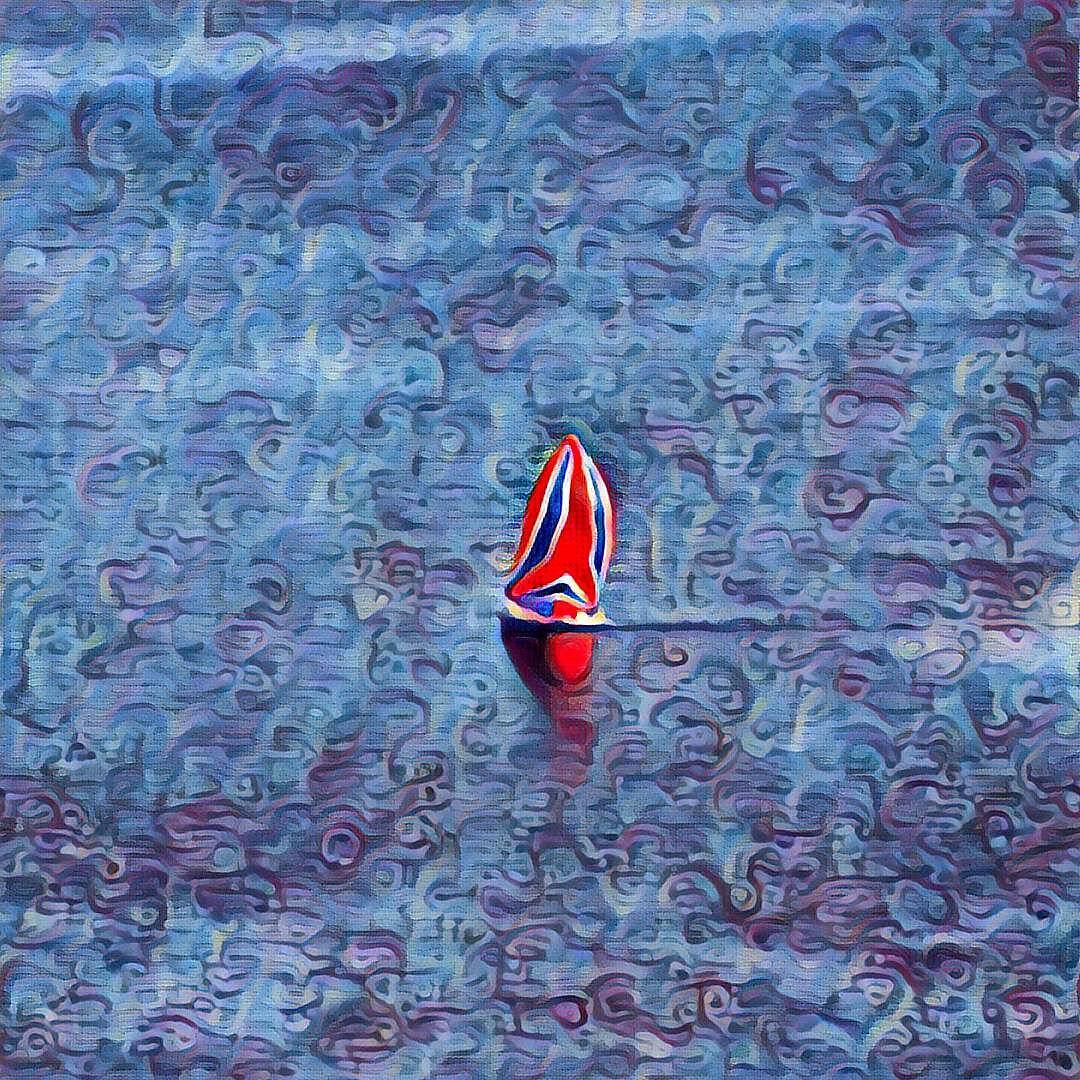 Sailboat on lake Zurich