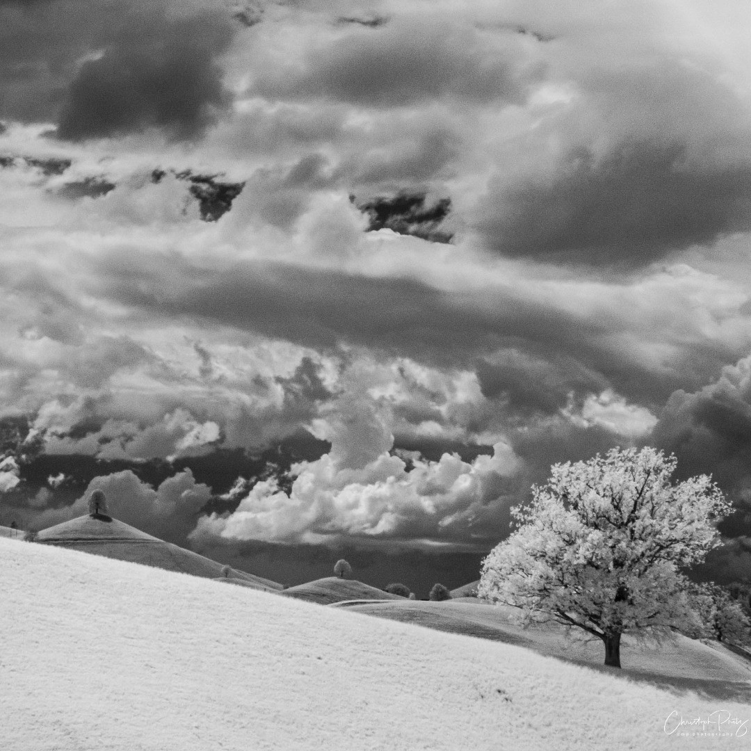 Well known senary in a different light :-) (and I planned a closer look and hike after the rain)

Weather was too bad for the initially planned daytrip, but good enough to do more infrared tests in the landscape close to where we live. I'm still always amazed how different a well known landscape can look...
(probably not yet abstract enough for my "homework" in the group, but I give it another try :-)
.
